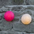 In-es.artdesign Button design wall lamp in colored nebulite