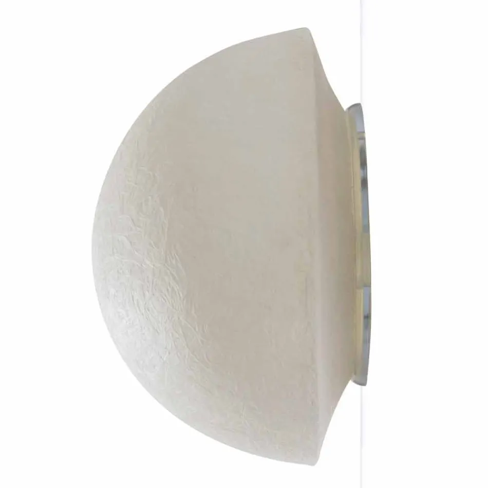In-es.artdesign Button design wall lamp in colored nebulite Viadurini