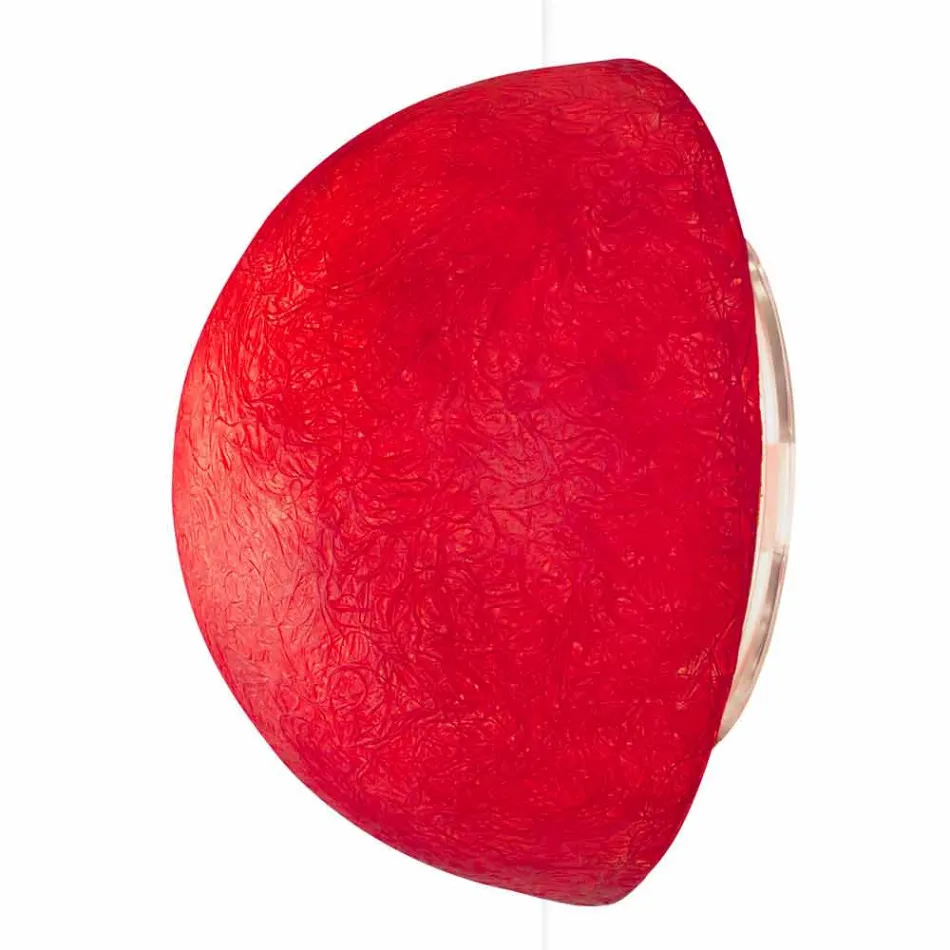 In-es.artdesign Button design wall lamp in colored nebulite Viadurini