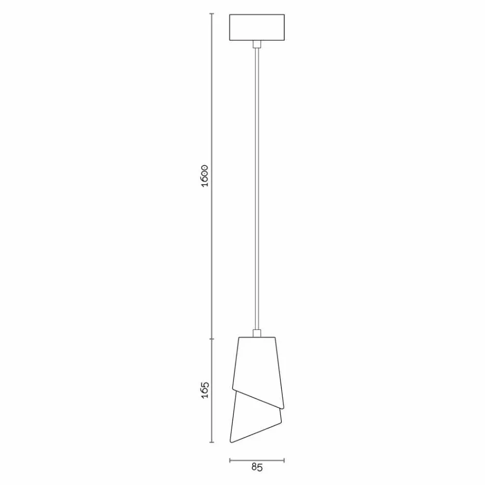 Design suspension lamp in ceramic produced in Italy Asia Viadurini
