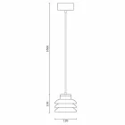 Design pendant lamp in red ceramic made in Italy Asia Viadurini