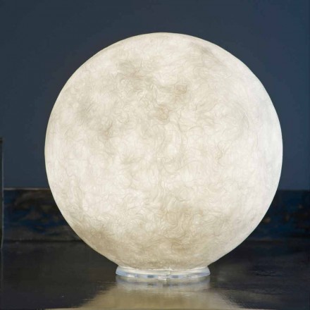 In-es.artdesign T.moon design table lamp in nebulite white Viadurini