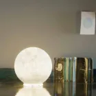 In-es.artdesign T.moon design table lamp in nebulite white Viadurini