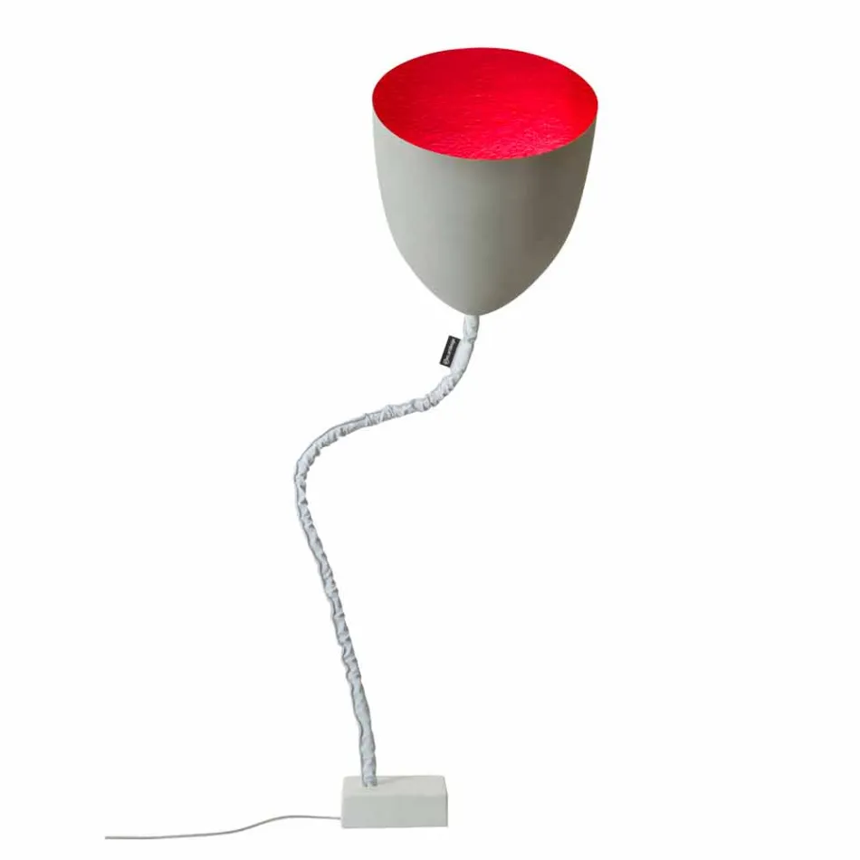 Design floor lamp In-es.artdesign Flower Painted concrete Viadurini