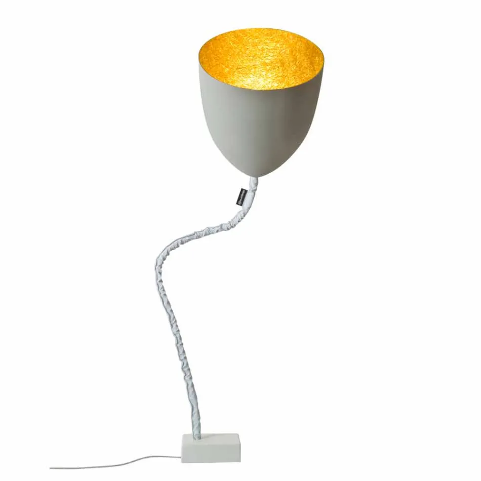 Design floor lamp In-es.artdesign Flower Painted concrete Viadurini