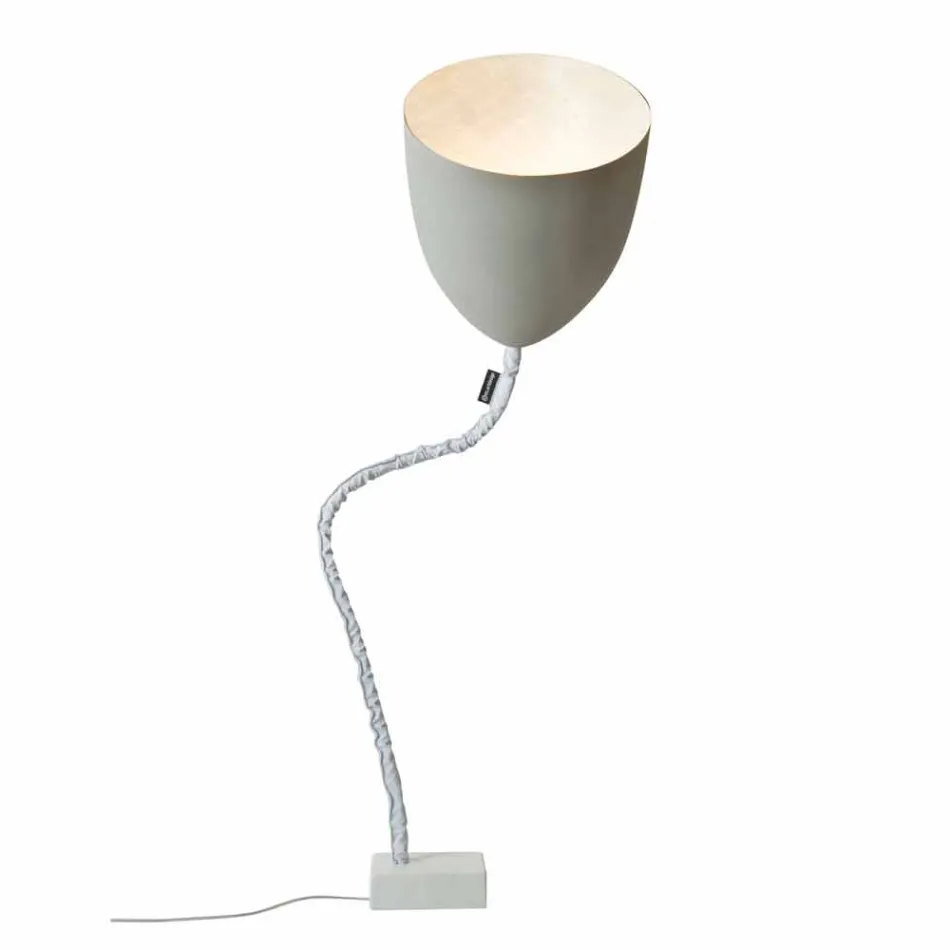 Design floor lamp In-es.artdesign Flower Painted concrete Viadurini