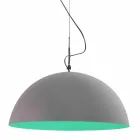 Suspended design lamp In-es.artdesign Mezza Luna Cement varnish Viadurini