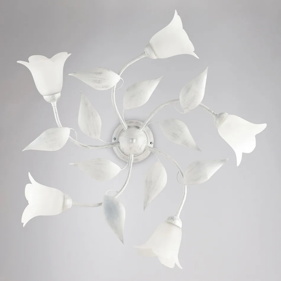 Elegant glass and metal lamp Made in Italy for refined interiors – Sirio Viadurini