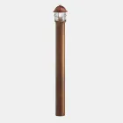 Outdoor Garden Bollard Lamp in Brass, Copper and Glass - Garden by Il Fanale Viadurini