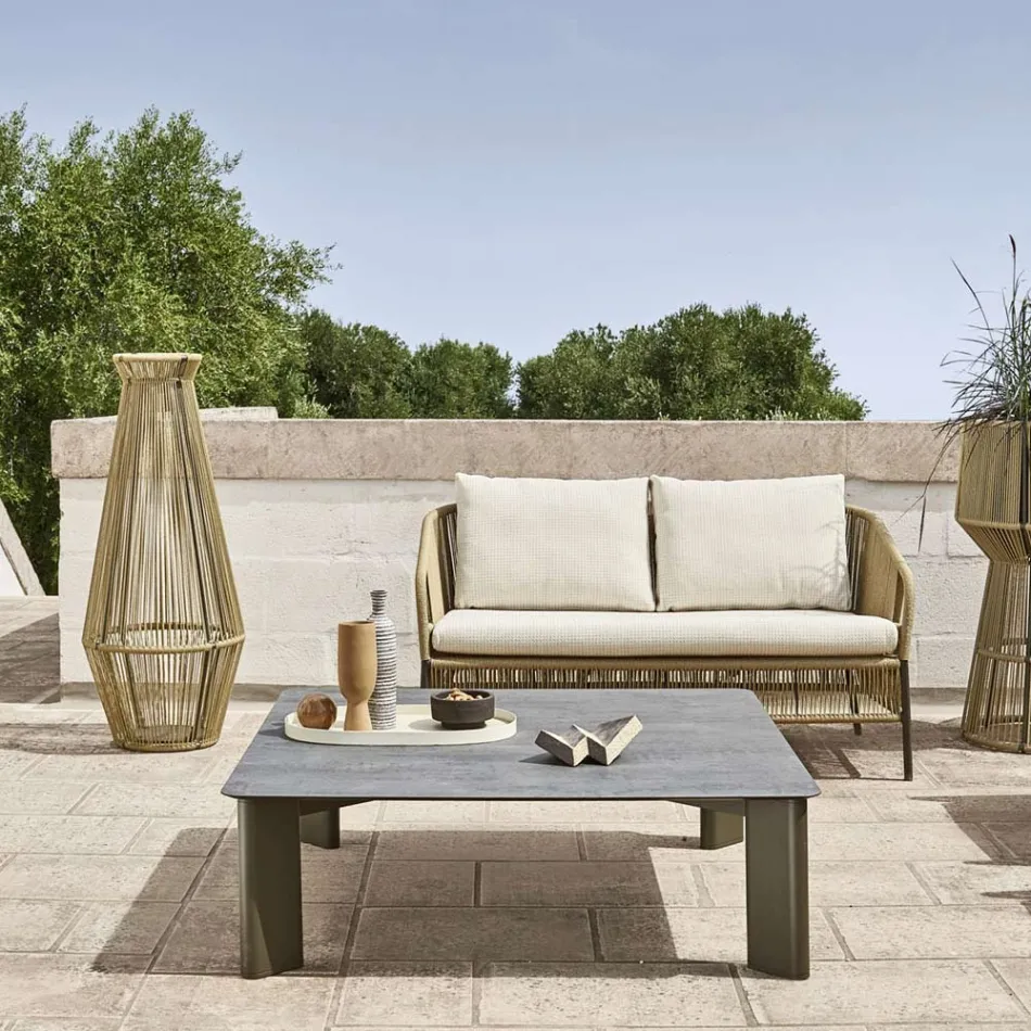 Garden Lamp in Aluminum and Fiber Made in Italy - Cricket by Varaschin Viadurini