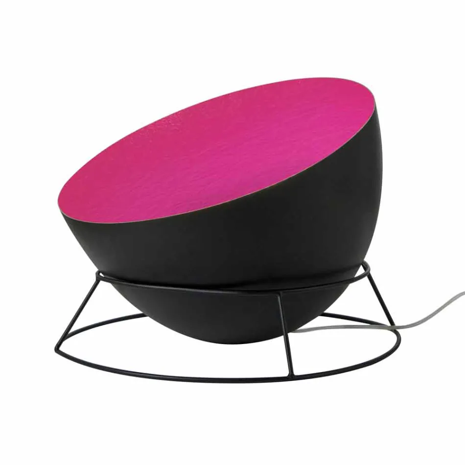 In-es.artdesign H2o F colored steel and nebulite floor lamp Viadurini