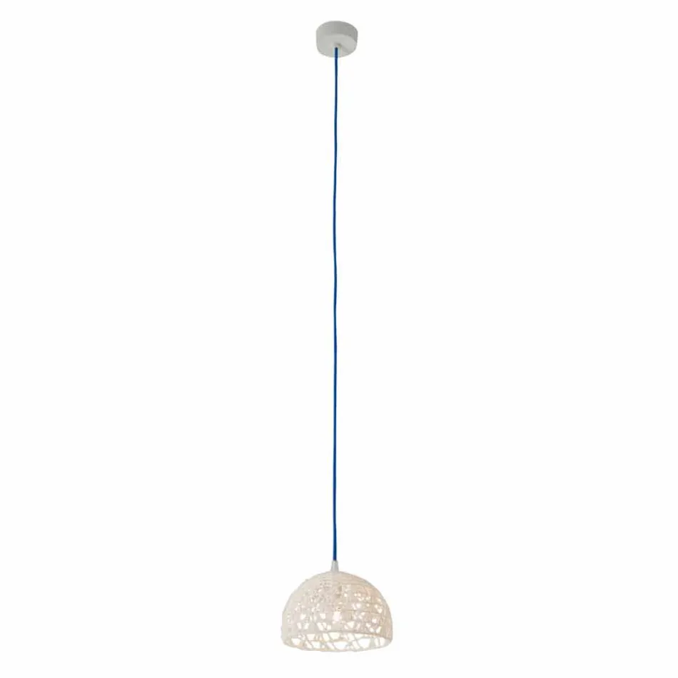 Suspended lamp in cotton and viscose In-es.artdesign Modern texture Viadurini