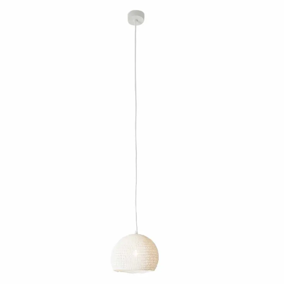 Suspended lamp in cotton and viscose In-es.artdesign Modern texture Viadurini