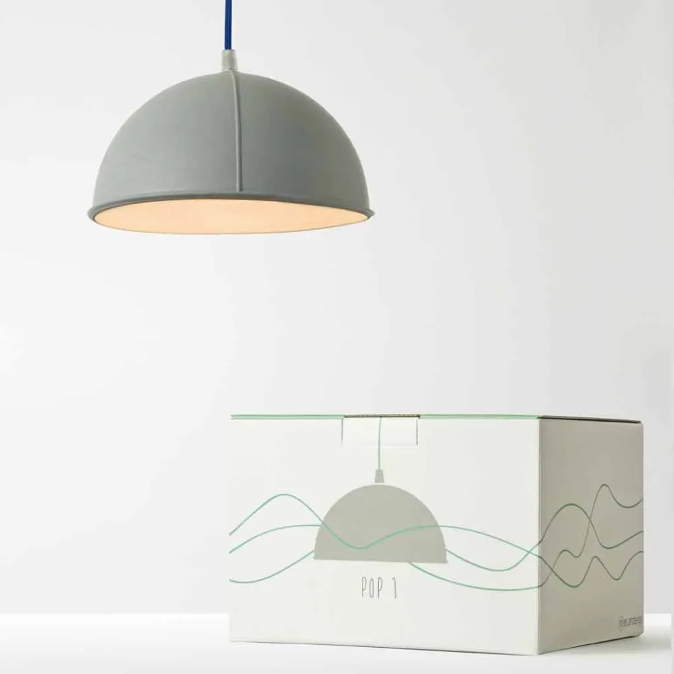 In-es.artdesign Pop 1 modern suspension lamp in laprene Viadurini