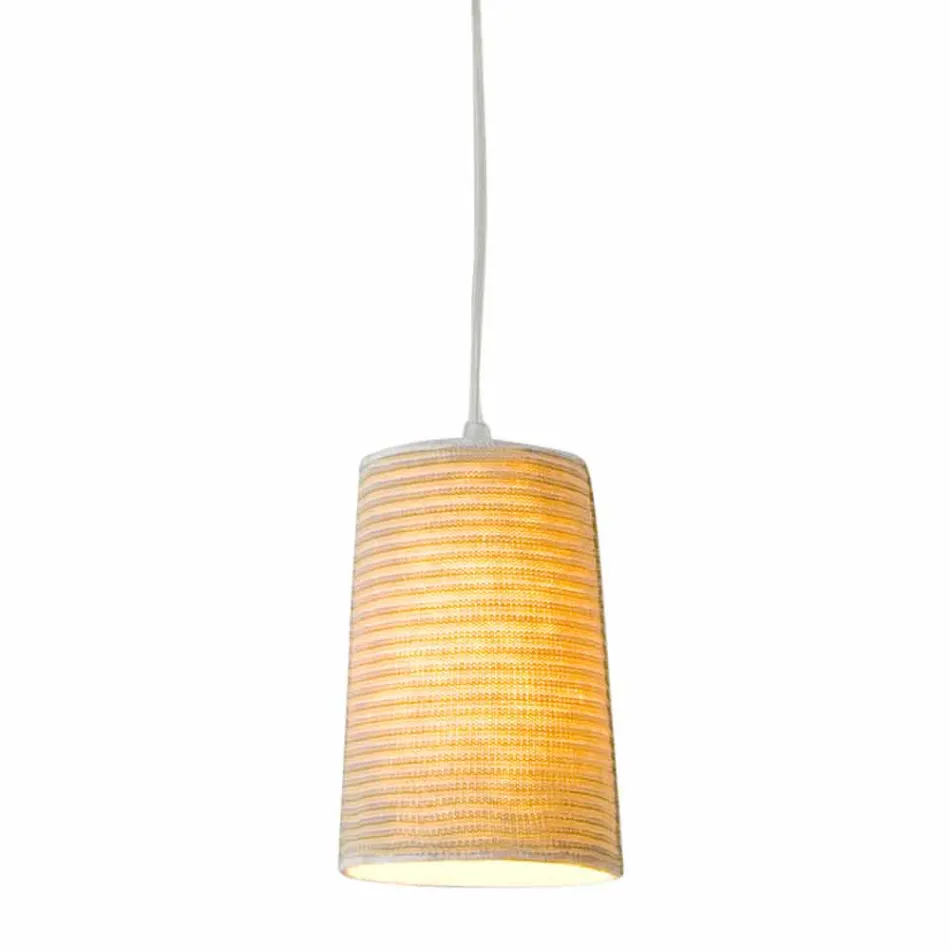 Nebulite and wool suspension lamp In.es.artdesign Paint Stripe Viadurini