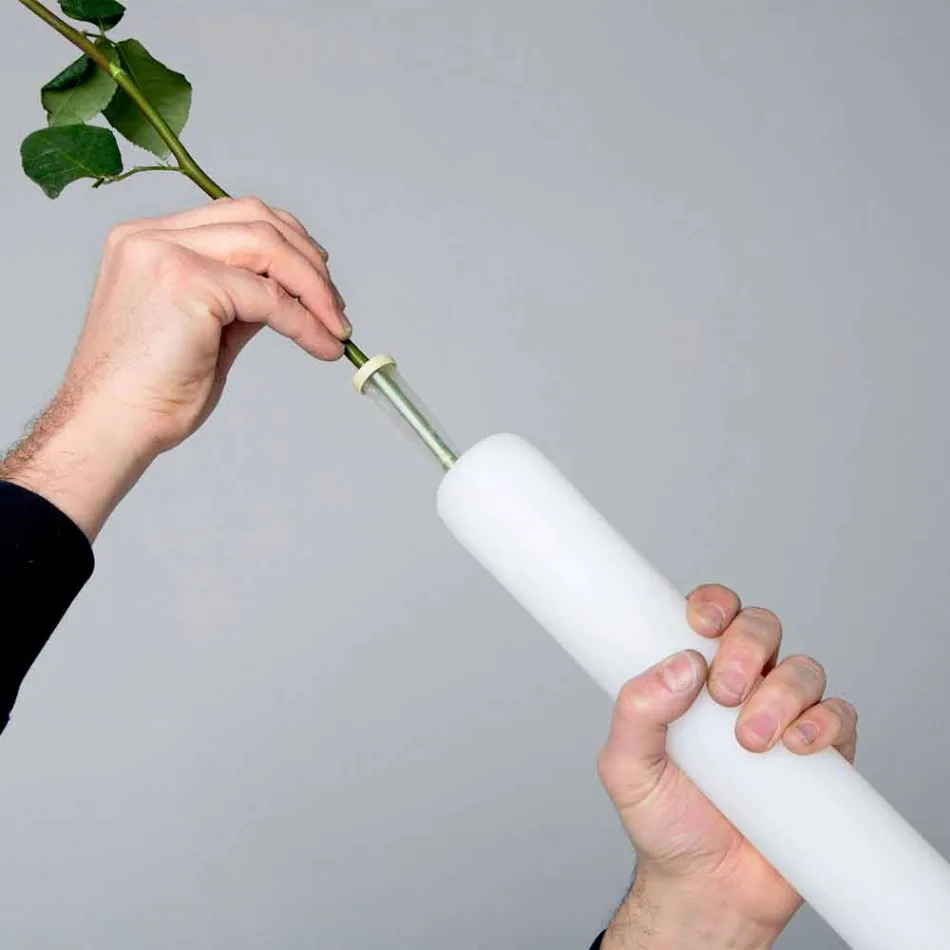 Design Plastic Lamp with Luminous Flower Vase - Ampoule by Myyour Viadurini