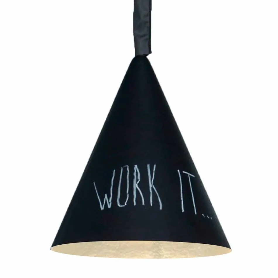 Resin suspension lamp In-es.artdesign Jazz Modern blackboard Viadurini