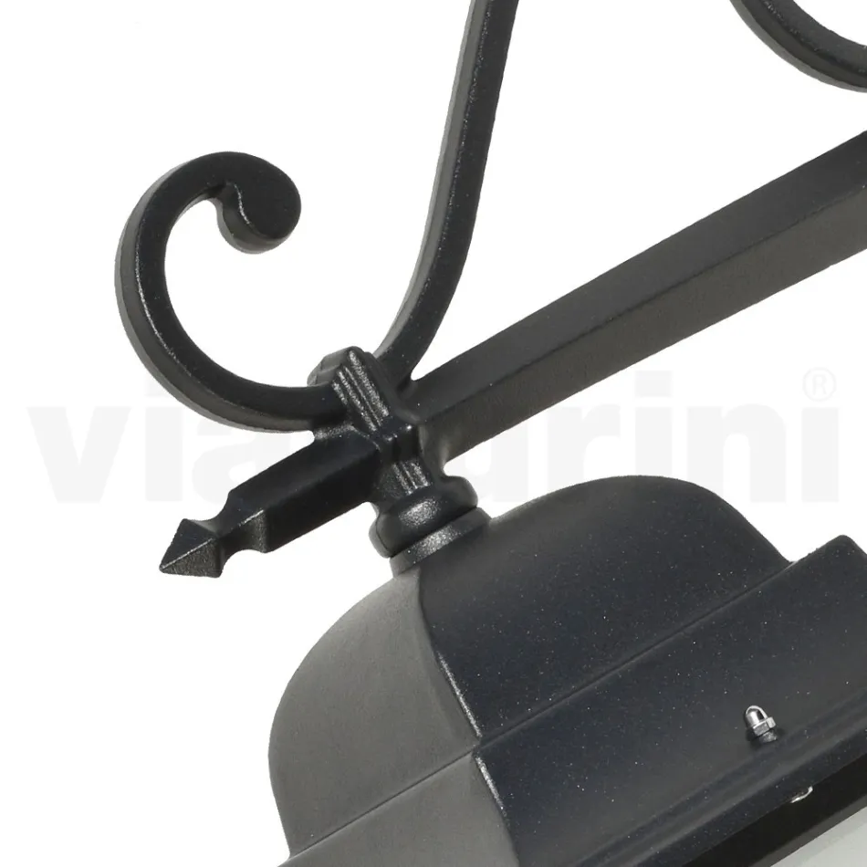 Glass Lamp with Die-Cast Aluminum Structure Made in Italy - Scintilla Viadurini