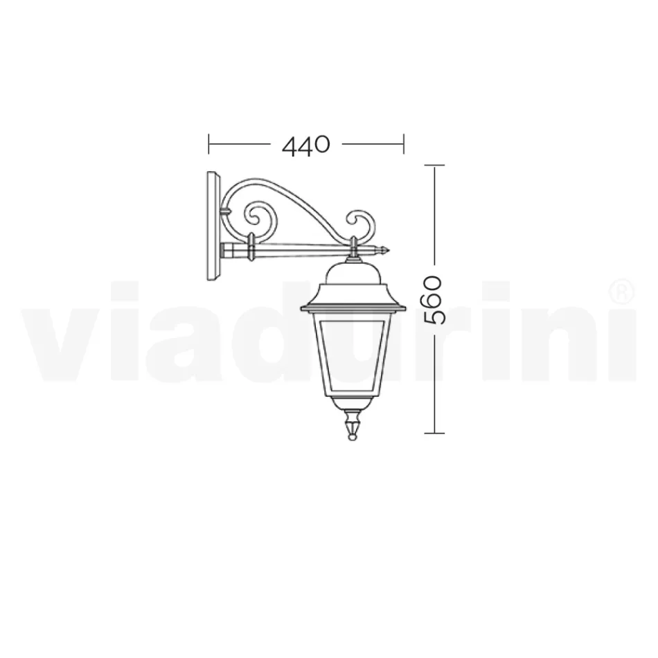 Glass Lamp with Die-Cast Aluminum Structure Made in Italy - Scintilla Viadurini