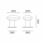 Led Garden Lamp in Gray or Brown Cast Iron Design - Bitta by Il Fanale Viadurini