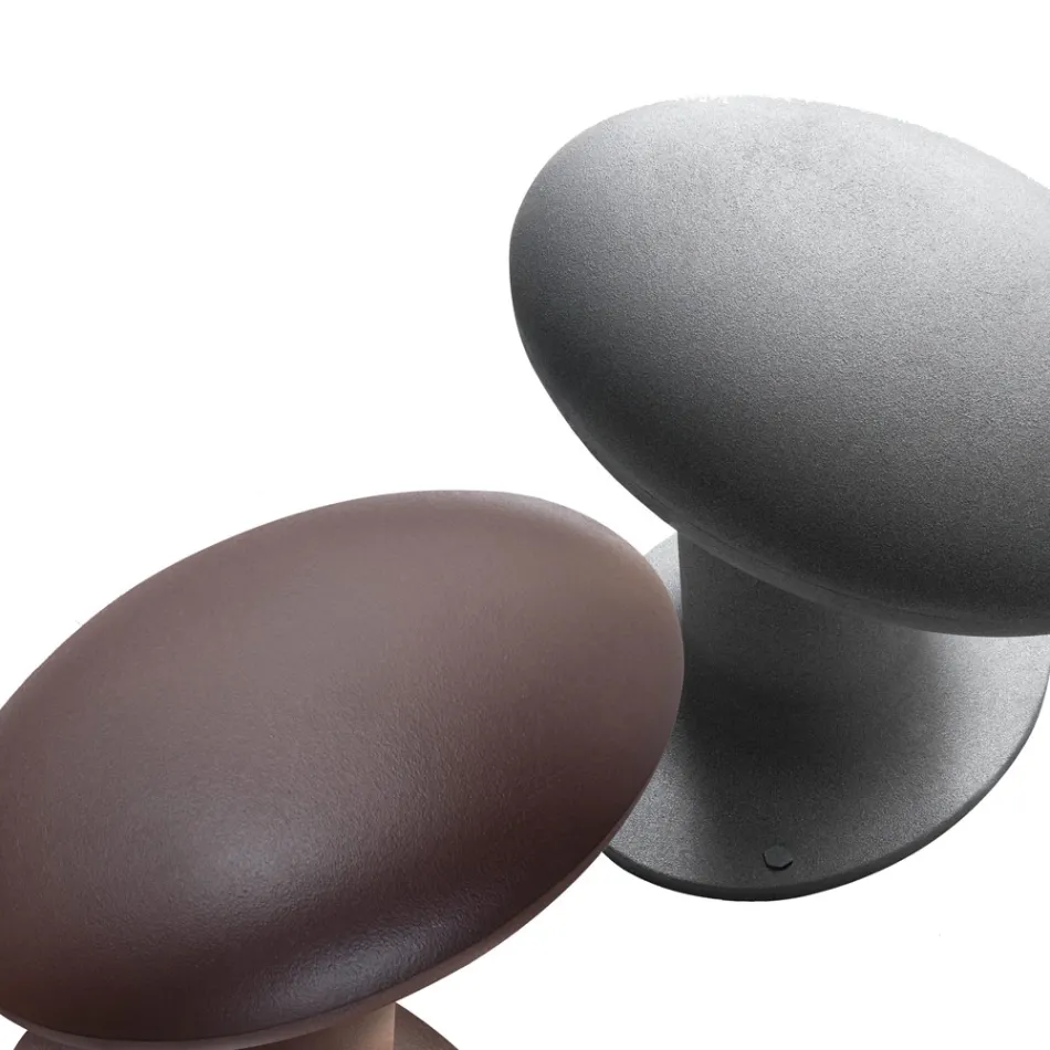 Design Led Garden Lamp in Gray or Brown Cast Iron - Bitta by Il Fanale Viadurini