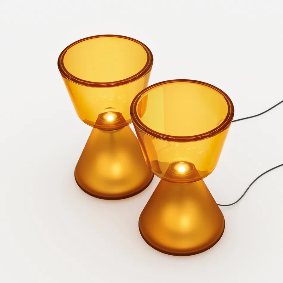Murano Blown Glass LED Table Lamp Made in Italy - Isola Viadurini