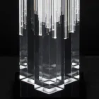 Led Crystal Floor Lamp Satin Acrylic Design Triptych - Crystol Viadurini