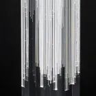 Led Crystal Floor Lamp Satin Acrylic Design Triptych - Crystol Viadurini