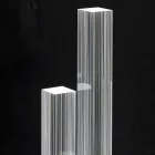 Led Crystal Floor Lamp Satin Acrylic Design Triptych - Crystol Viadurini
