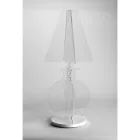Modern Laser Marked Plexiglass Floor Lamp 3 Sizes - Raissa Viadurini