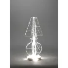 Modern Laser Marked Plexiglass Floor Lamp 3 Sizes - Raissa Viadurini