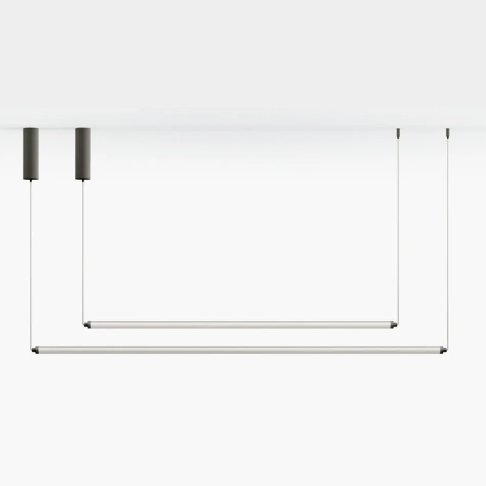 Modern LED Lamp in Ribbed Glass with an Exclusive Design Made in Italy - Lys Viadurini