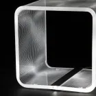 Led Lamp Luminous Transparent Acrylic Coffee Table Laser Decor - Robiola Viadurini