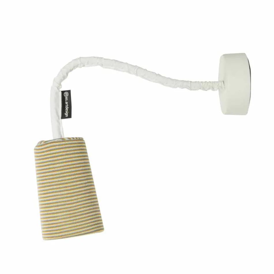 Modern wall lamp In-es.artdesign Paint A Stripe nebulite and wool Viadurini