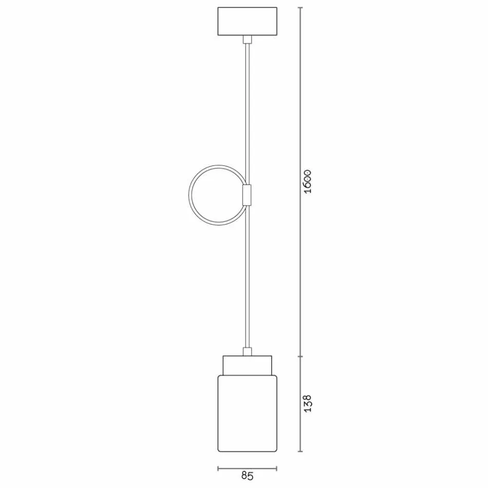 Modern pendant lamp in white ceramic made in Italy Asia Viadurini