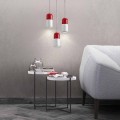 Modern pendant lamp in two-color ceramic made in Italy Asia