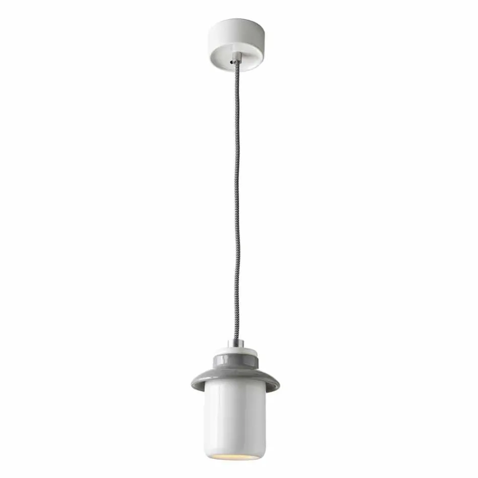 Modern pendant lamp in colored ceramic made in Italy Asia Viadurini