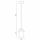 Modern pendant lamp in colored ceramic made in Italy Asia Viadurini