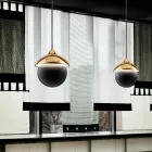 Modern lamp hanging ceramic The Lustri 9 Viadurini