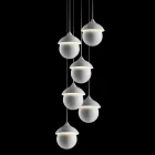 Modern lamp hanging ceramic The Lustri 9 Viadurini