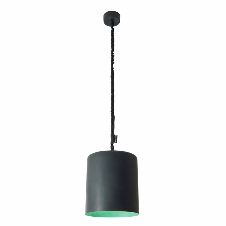 Modern suspension lamp In-es.artdesign Bin Lavagna in resin Viadurini