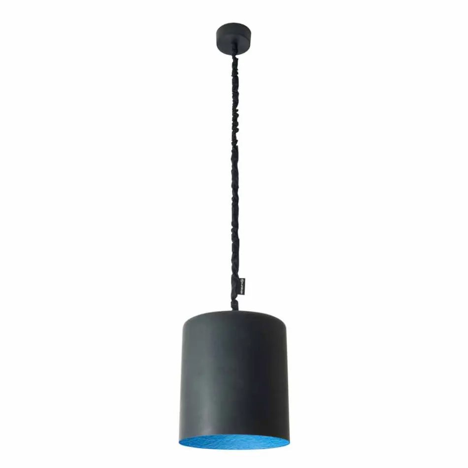 Modern suspension lamp In-es.artdesign Bin Lavagna in resin Viadurini