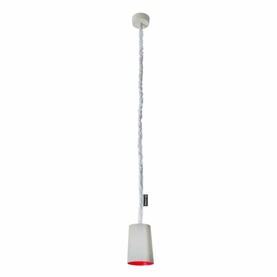 Modern suspension lamp In-es.artdesign Paint Painted concrete Viadurini