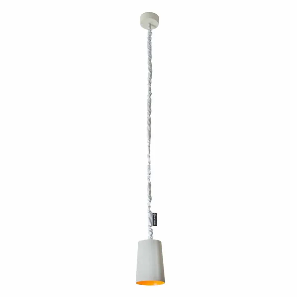 Modern suspension lamp In-es.artdesign Paint Painted concrete Viadurini