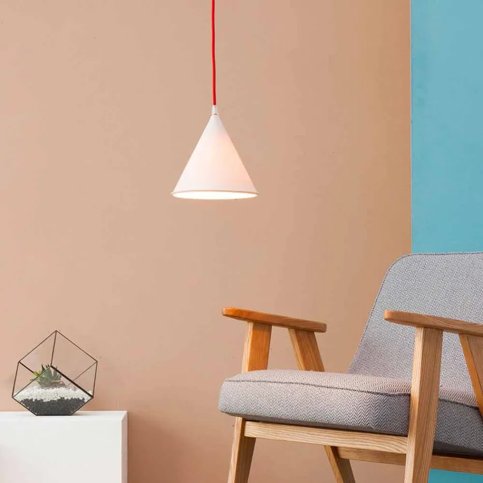Modern suspension lamp In-es.artdesign Pop 2 laprene colored Viadurini