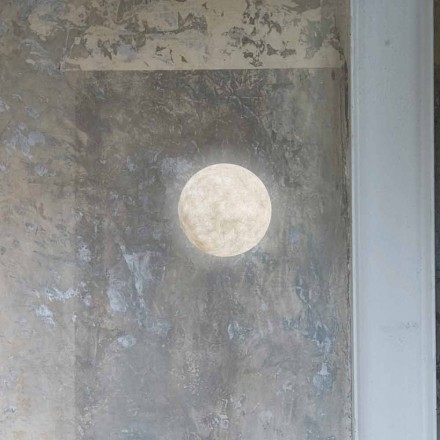 Modern wall lamp In-es.artdesign A. Moon in nebulite Viadurini