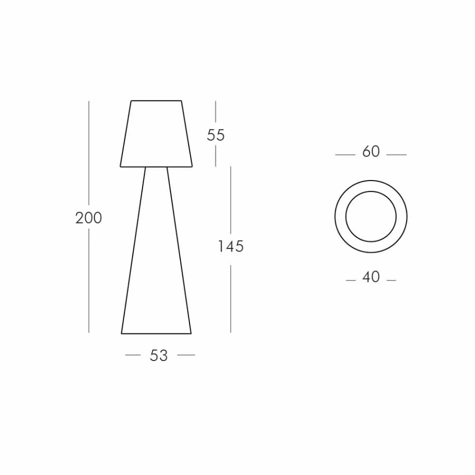 Modern outdoor lamp Slide Pivot bright white made in Italy Viadurini