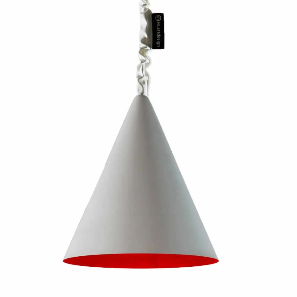 Modern suspended lamp In-es.artdesign Jazz Cement cement finish Viadurini