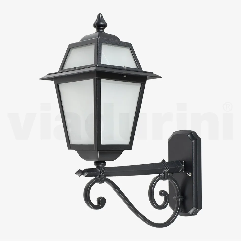 Outdoor Lamp Made of Anthracite Aluminum and Glass Made in Italy - Elric Viadurini
