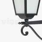 Outdoor Lamp Made of Anthracite Aluminum and Glass Made in Italy - Elric Viadurini